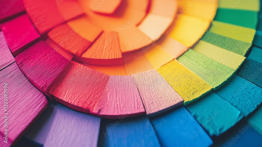Fototapeta premium A Spectrum of Colors: A Colorful Palette Design