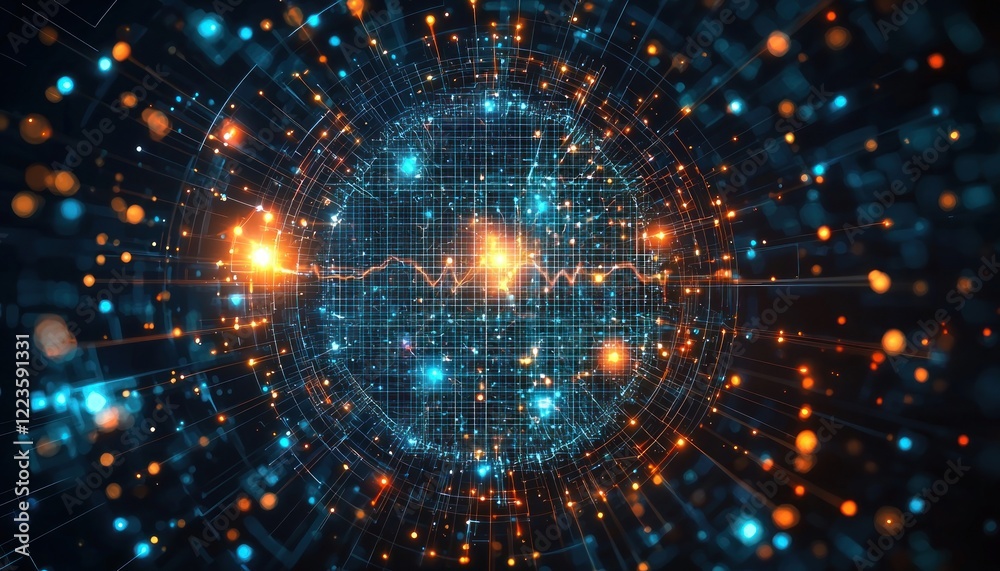 A network background depicting a neuron structure integrates data science technology, AI, and IoT, showcasing the complexity and futuristic approach in medical analysis. A network background depicting a neuron structure integrates data science technology, AI, and IoT, showcasing the complexity and futuristic approach in medical analysis.
