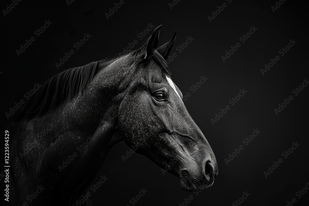 Fototapeta premium Black horse