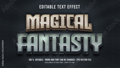 magical fantasty editable text effect