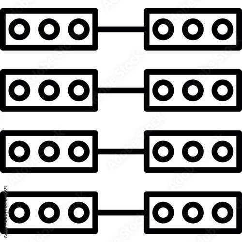 Data Sharding Icon