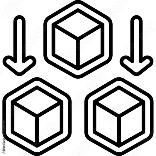 Dimensionality Reduction Icon