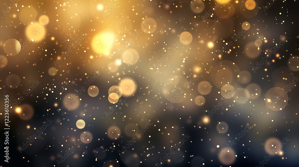 Obraz premium Christmas Holidays Light Background, Featuring Soft Glowing Lights, Festive Bokeh Effects, and a Warm, Magical Atmosphere Perfect for Celebrating the Season’s Joy and Cheer