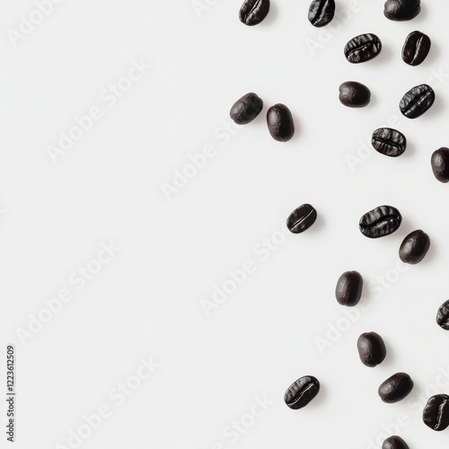 Coffee beans. Isolated on a white background. photo