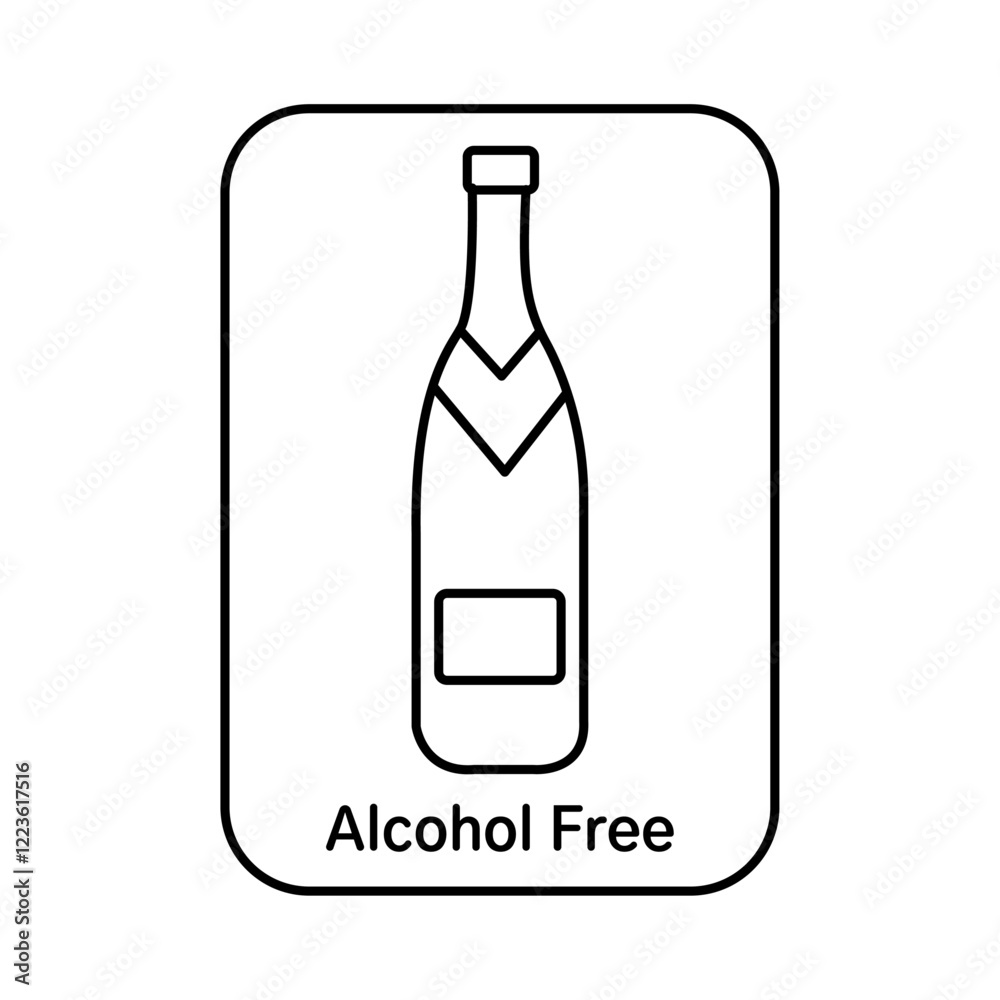 Alcohol free icon Vector logo set flat Alcohol free icon Vector logo set flat
