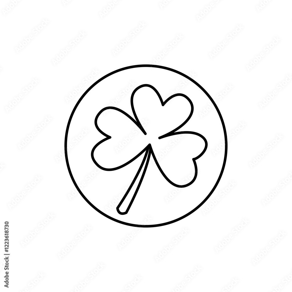 Clover icon Vector logo set flat Clover icon Vector logo set flat