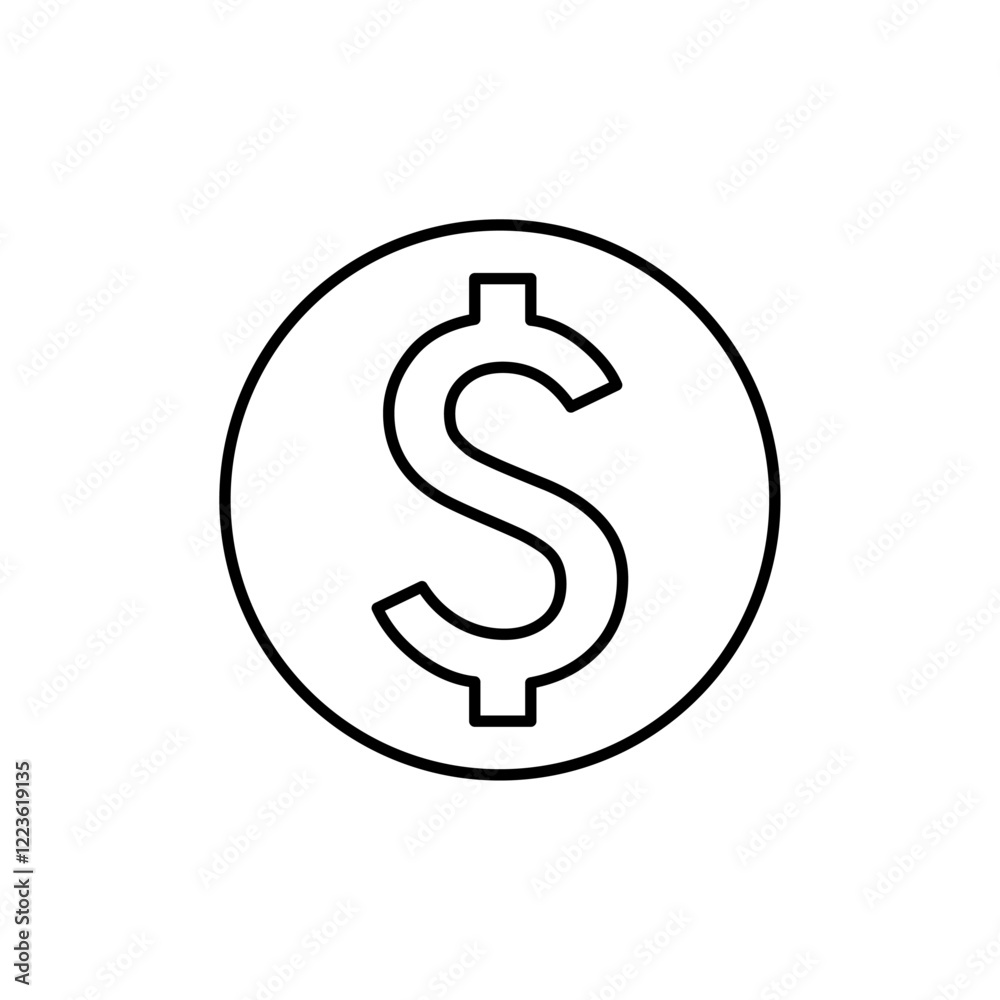 Dollar icon Vector logo set flat Dollar icon Vector logo set flat