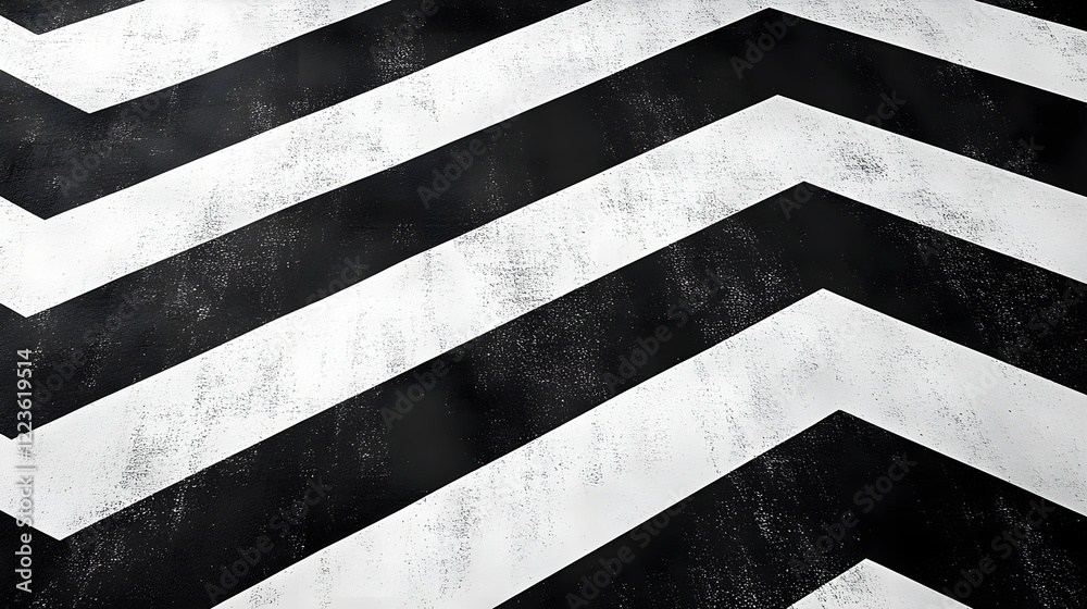 A bold zigzag pattern in deep black on a crisp white background. A bold zigzag pattern in deep black on a crisp white background.