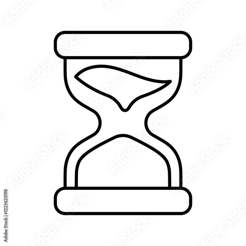 Hourglass icon Vector logo set flat