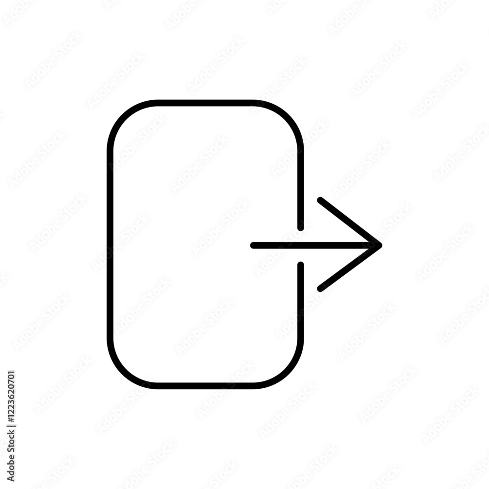 Logout exit icon Vector logo set flat Logout exit icon Vector logo set flat