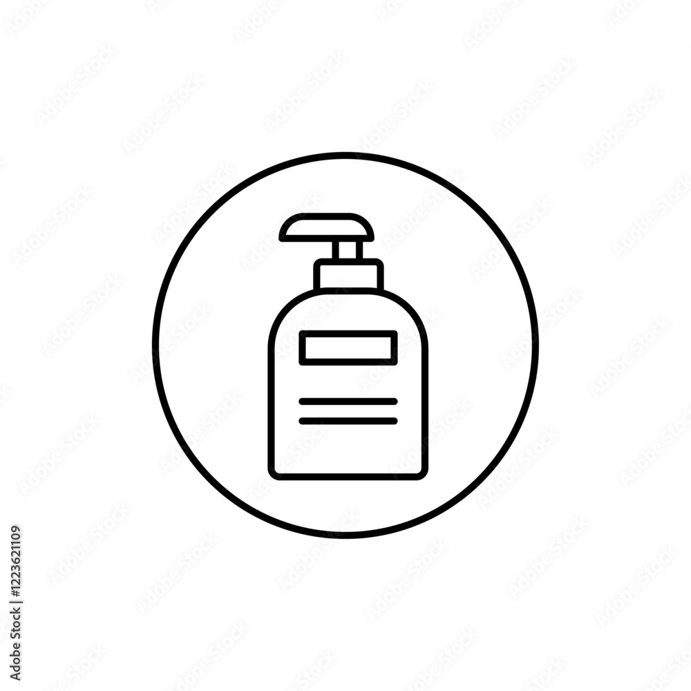 Moisturizing lotion bottle icon Vector logo set flat Moisturizing lotion bottle icon Vector logo set flat