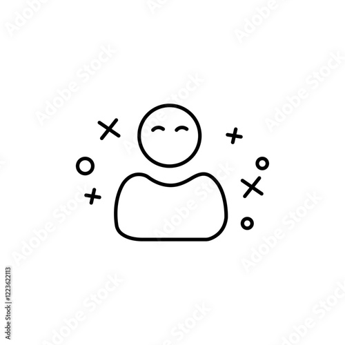 Pleasure icon Vector logo set flat