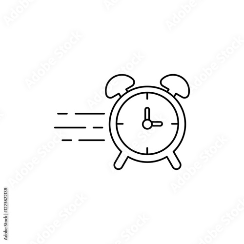 Quick time icon Vector logo set flat