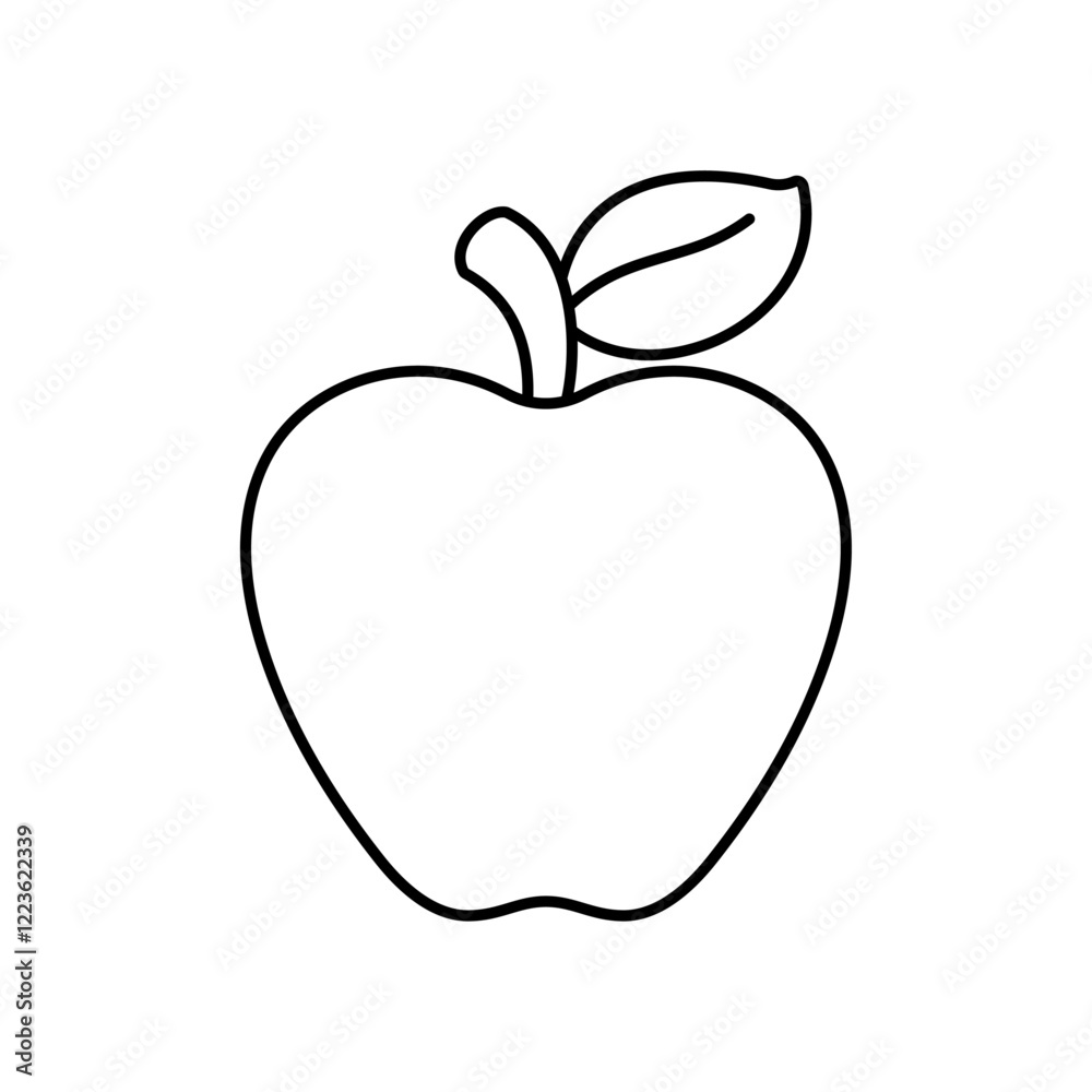 Red apple icon Vector logo set flat Red apple icon Vector logo set flat