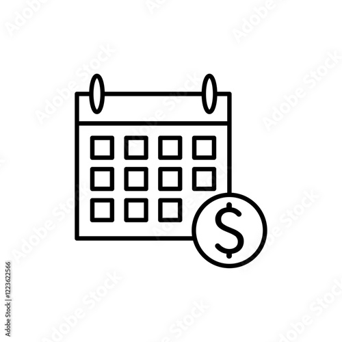 salary payday icon Vector logo set flat