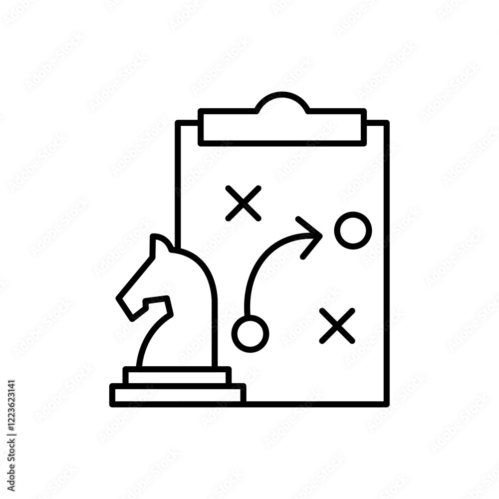 strategy icon Vector logo set flat strategy icon Vector logo set flat