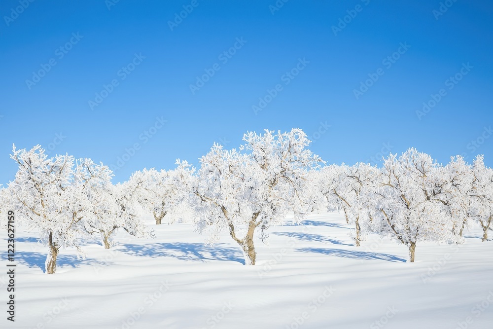 Almond Blossoms in Spring Almond trees in full bloom with soft pink and white blossoms under a clear blue sky Almond Blossoms in Spring Almond trees in full bloom with soft pink and white blossoms under a clear blue sky