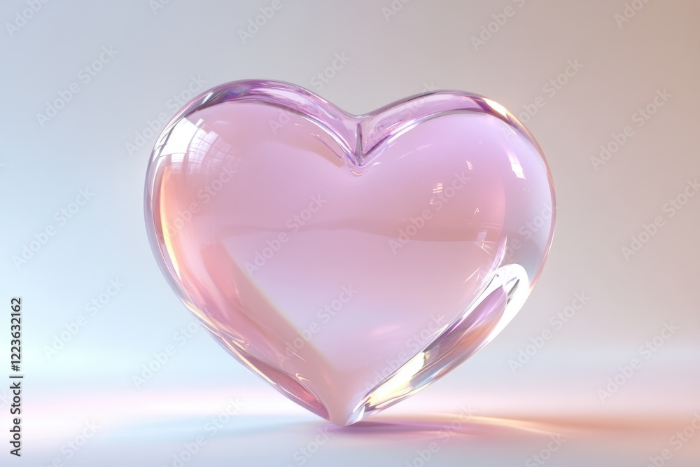 Fototapeta premium a heartshaped image with smooth gradient lighting for commercial use