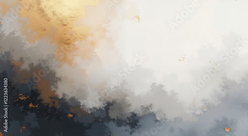 Abstract luxury background with gold glitter. Elegant watercolor textured backdrop.