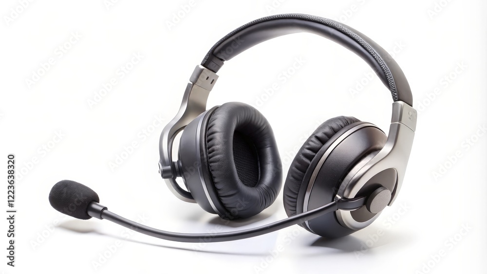 Over-ear Headset with Boom Microphone Over-ear Headset with Boom Microphone