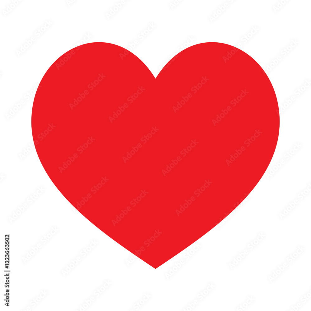 Heart icon, red heart flat icon, love icon. Heart icon, red heart flat icon, love icon.