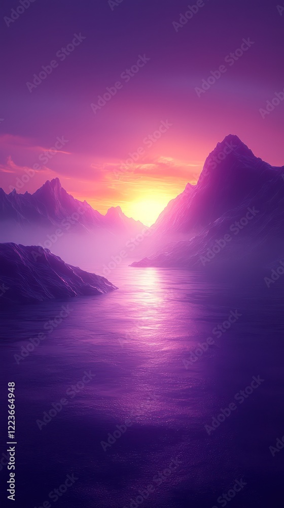 Fototapeta premium Solid purple background with subtle gradient transitions for a striking minimalist effect