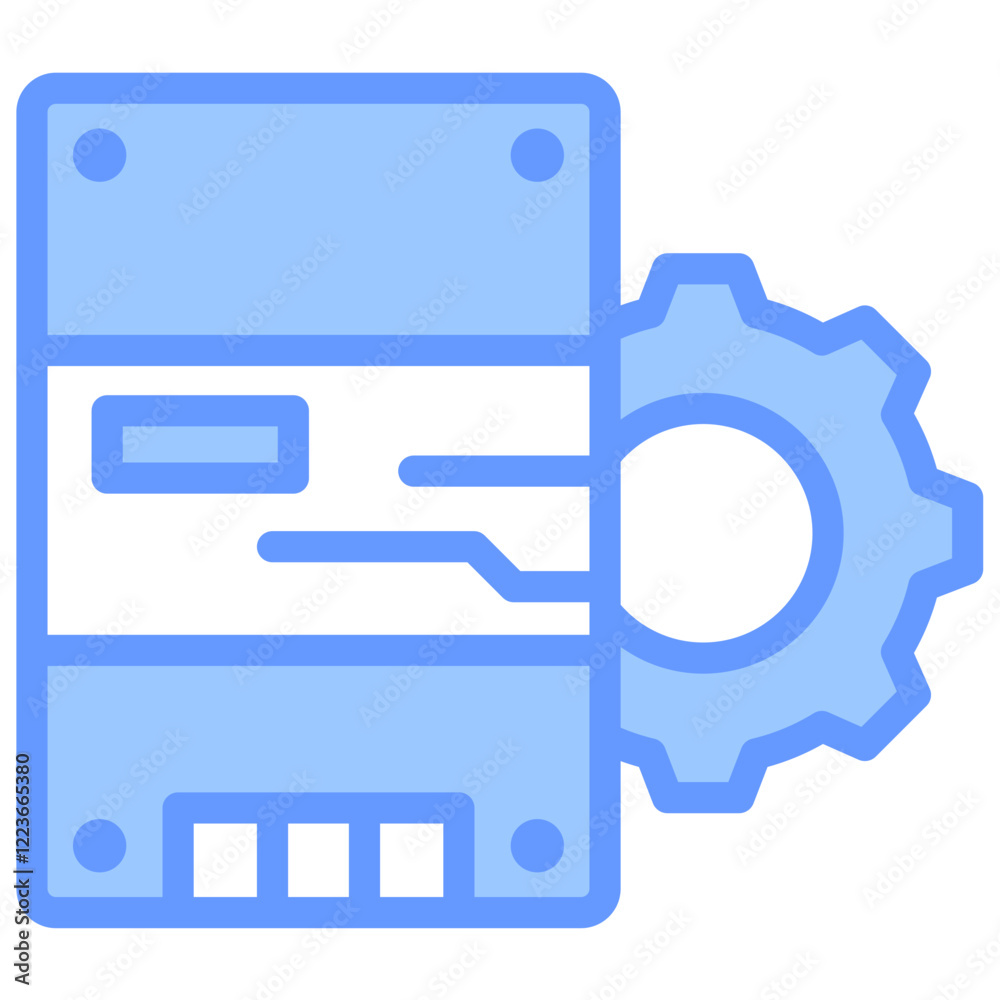 Ssd Adoption Lineal Blue Icon Ssd Adoption Lineal Blue Icon