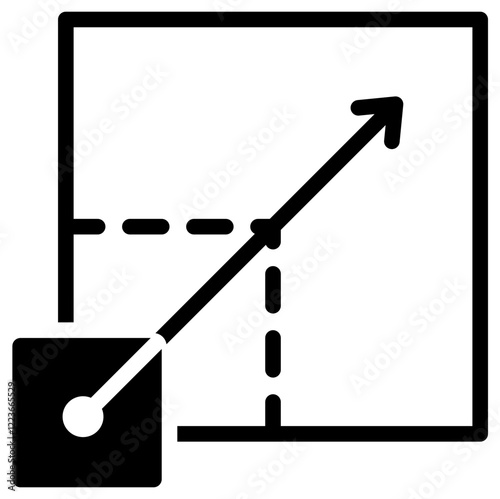 Dynamic Scaling Solid Black Icon