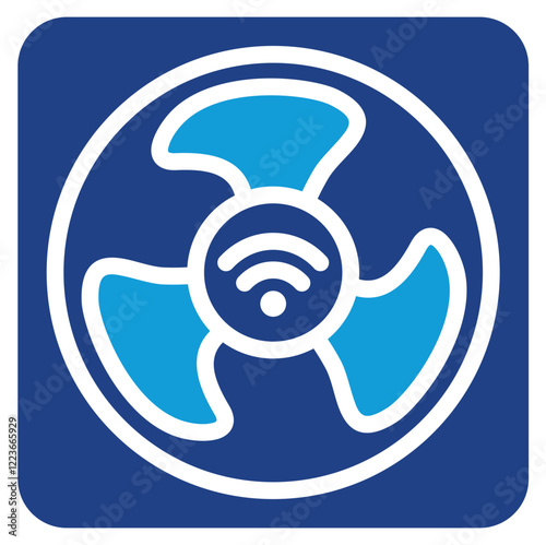 Smart Cooling Dual Tone Icon