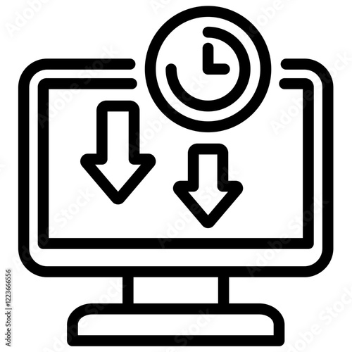 Idle Reduction Outline Icon