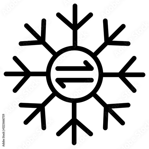 Hybrid Cooling Outline Icon
