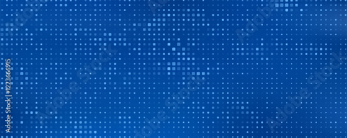 Abstract digital blue square particles background for business, finance, research, tech and science