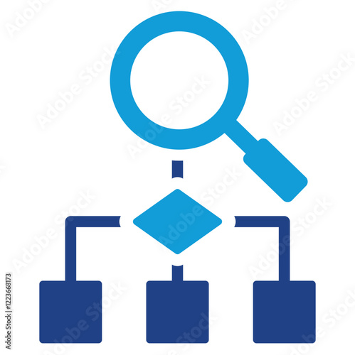 Predictive Algorithm Dual Tone Icon