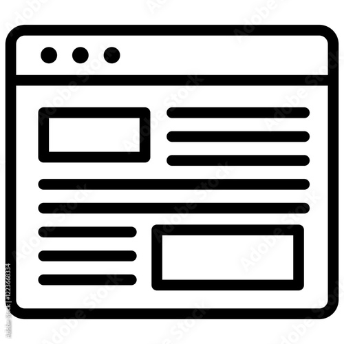 User Interface Outline Icon