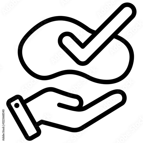 Ergonomic Design Outline Icon