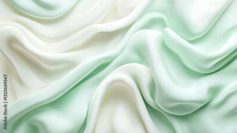 Obraz premium A Calming Background with Pastel Mint and Light