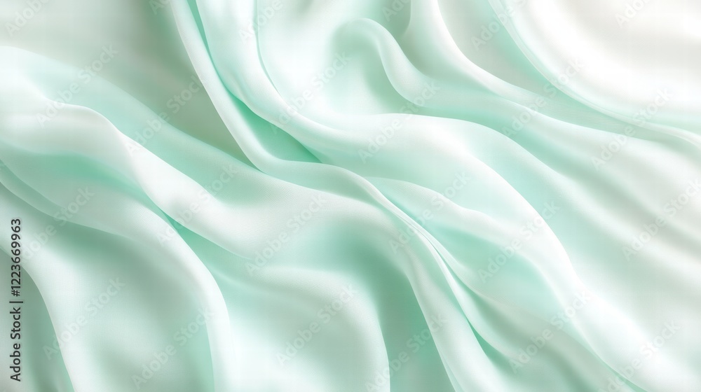 Obraz premium A Calming Background with Pastel Mint and Light