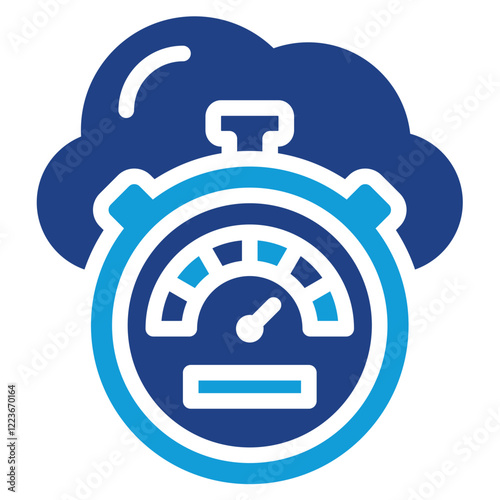 Latency Reduction Dual Tone Icon
