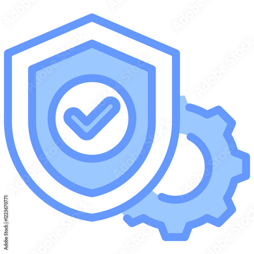Quality Assurance Lineal Blue Icon