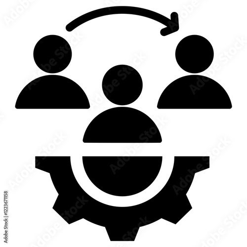 Resource Management Solid Black Icon