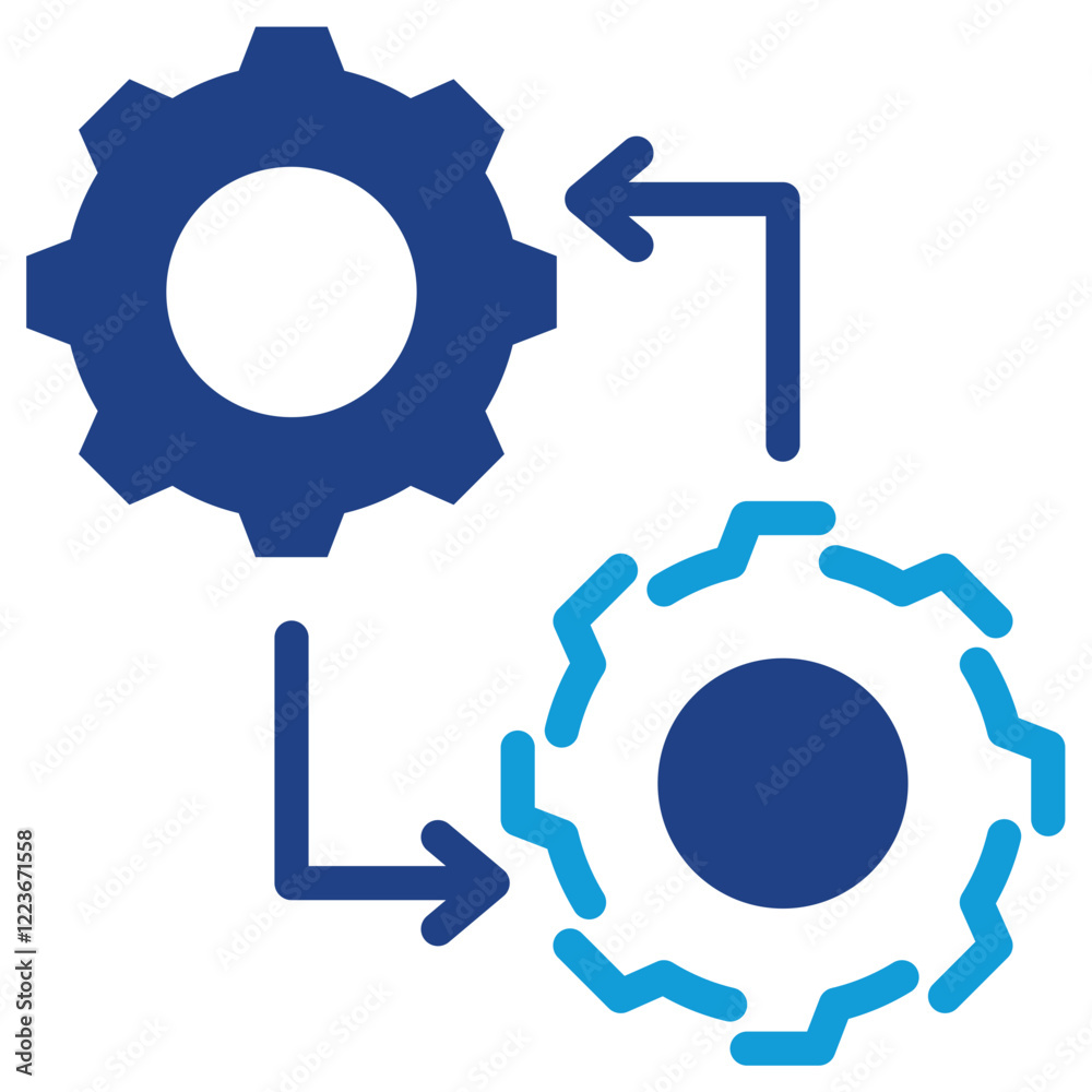 Digital Twin Dual Tone Icon