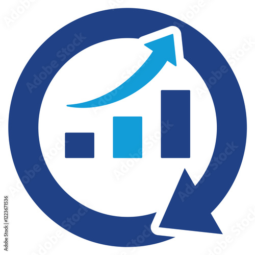 Continuous Improvement Dual Tone Icon