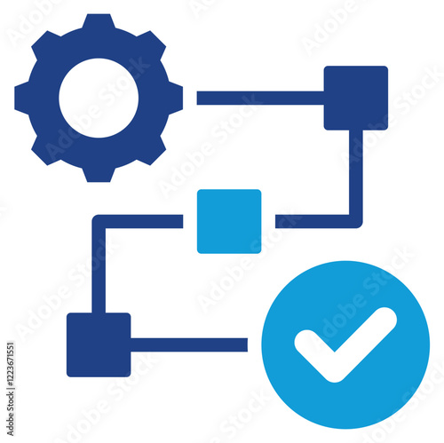 Value Stream Mapping Dual Tone Icon