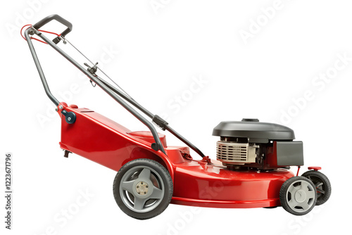 lawnmower isolated on white background