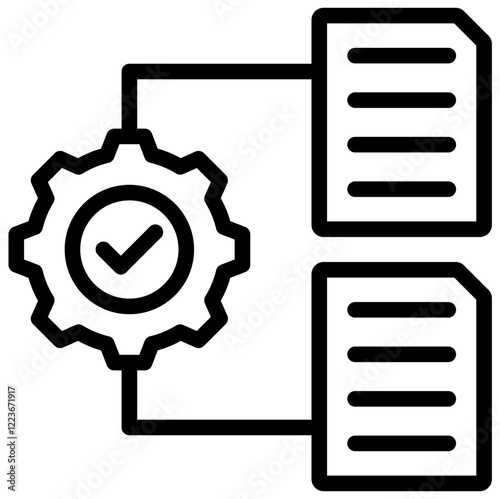 Data Integration Outline Icon