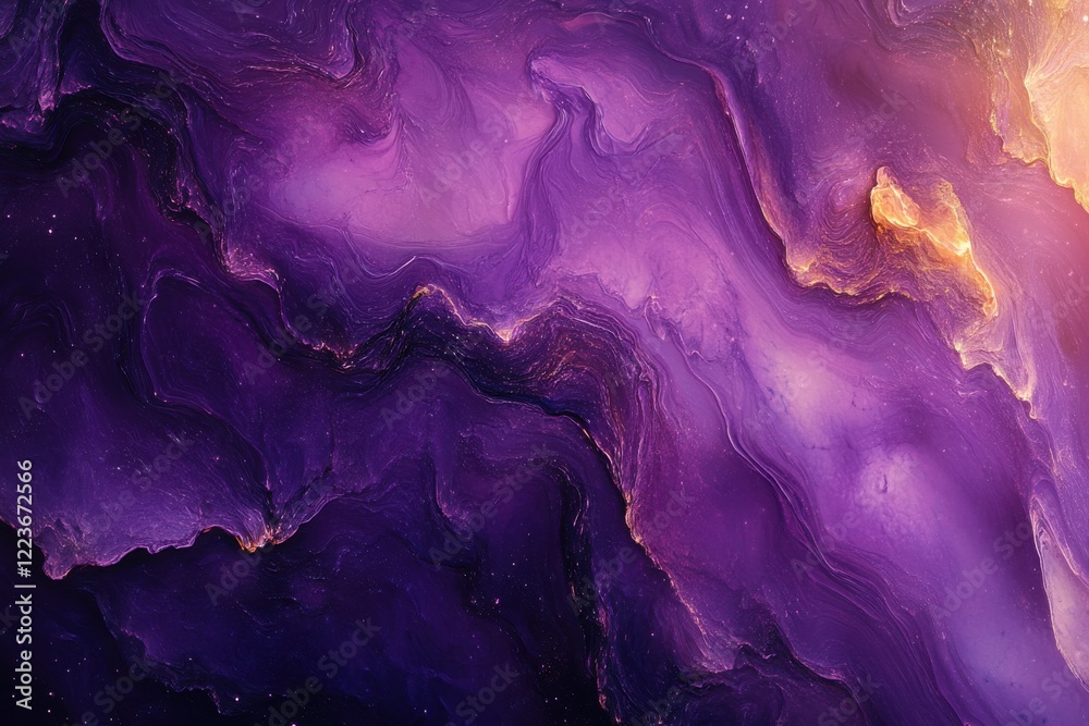 Naklejka premium mystical luxurious wallpaper with deep violet hues