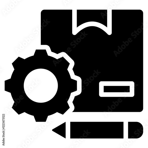 Customized Production Solid Black Icon