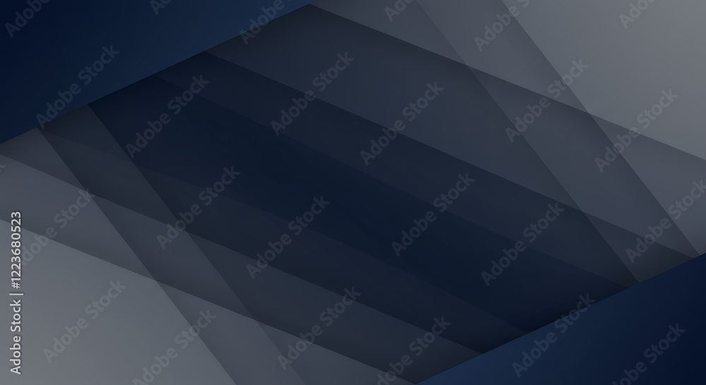 Abstract Dark Blue and Gray Geometric Background with Overlapping Layers Abstract Dark Blue and Gray Geometric Background with Overlapping Layers