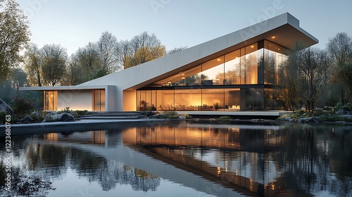 Modern Glass Building Architecture photo