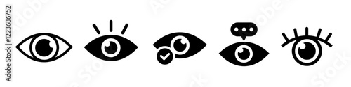 eye icon. eye icon set